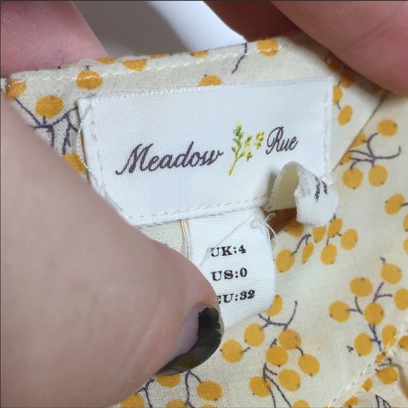 Anthropologie Pyracantha Cold Shoulder Blouse 0 - Picture 4 of 8